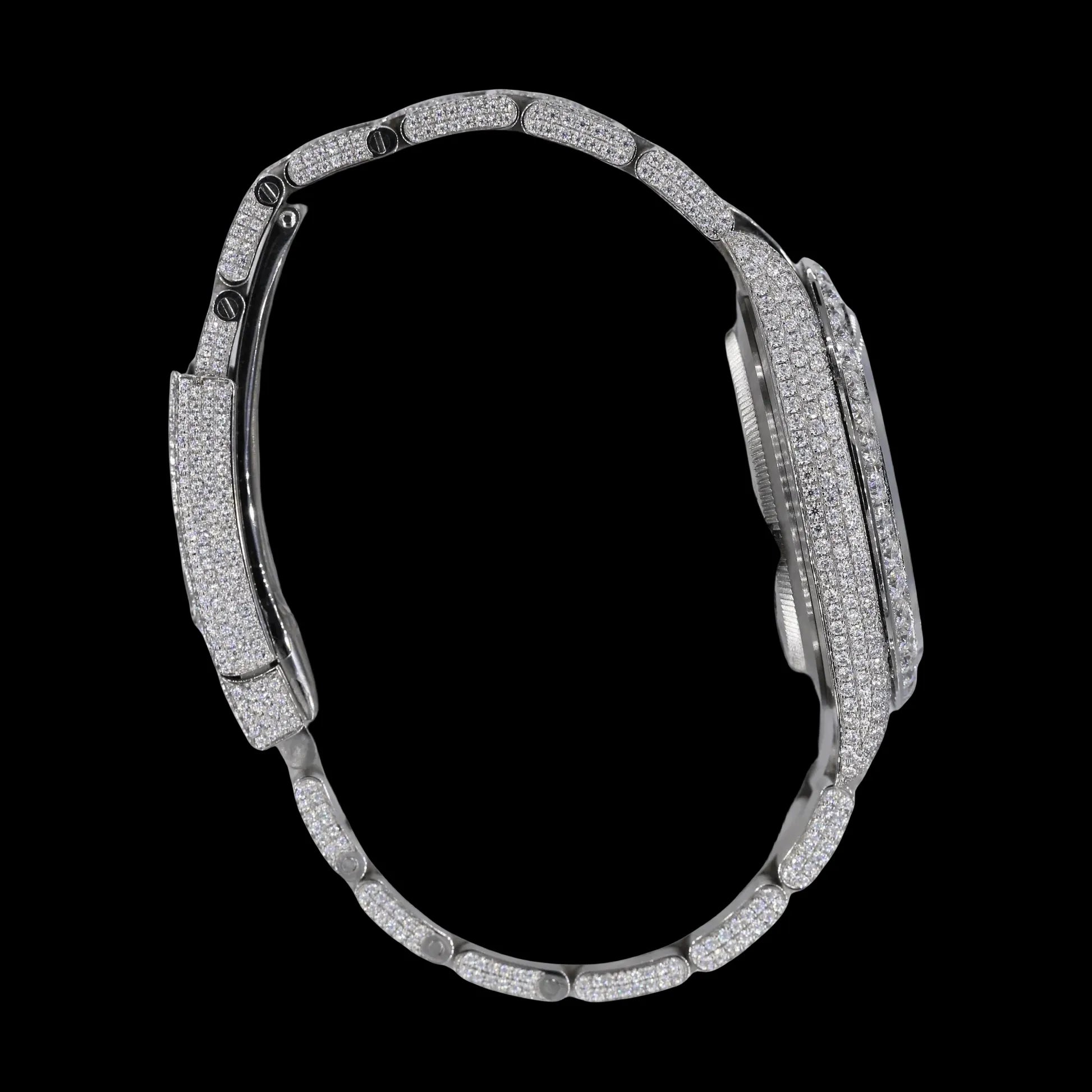 42MM Fully Iced Round Watch Era®316 - TONGSHOP / WATCH /