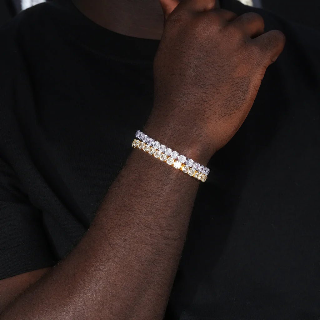 925 Sterling Silver AAA CZ 6mm Tennis Bracelet - TONGSHOP