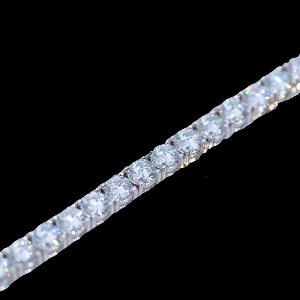 4MM 925S & VVS Moissanite Tennis Bracelet White Gold - TONGSHOP