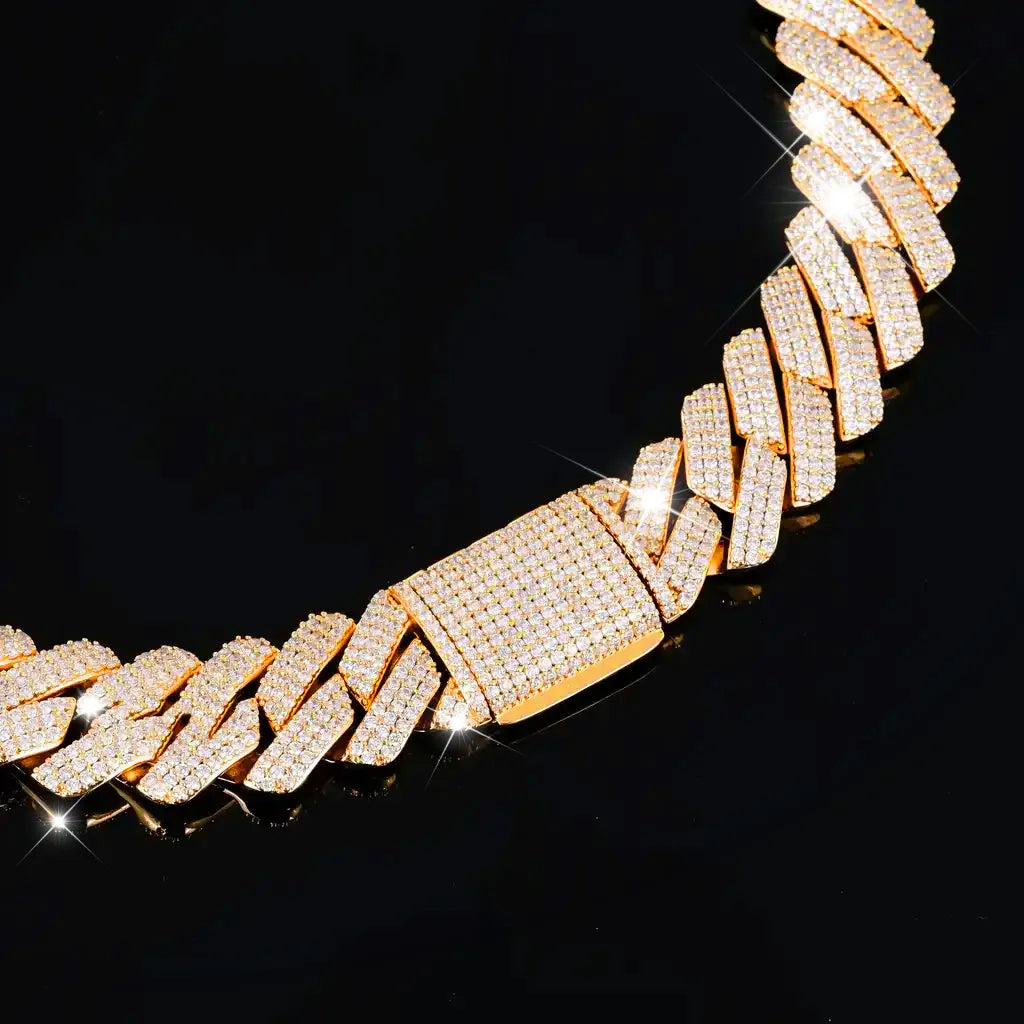 19mm Iced Prong Cuban Chain