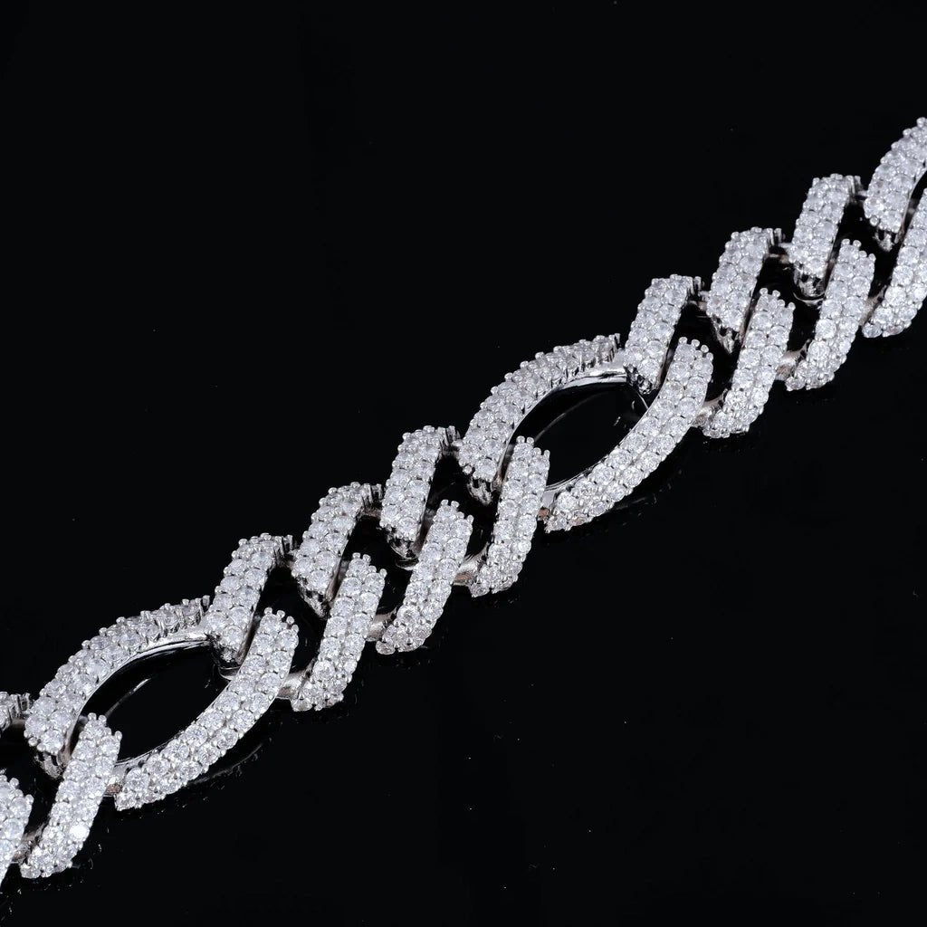 19mm Iced Figaro Bracelet - TONGSHOP / instagram / recommend