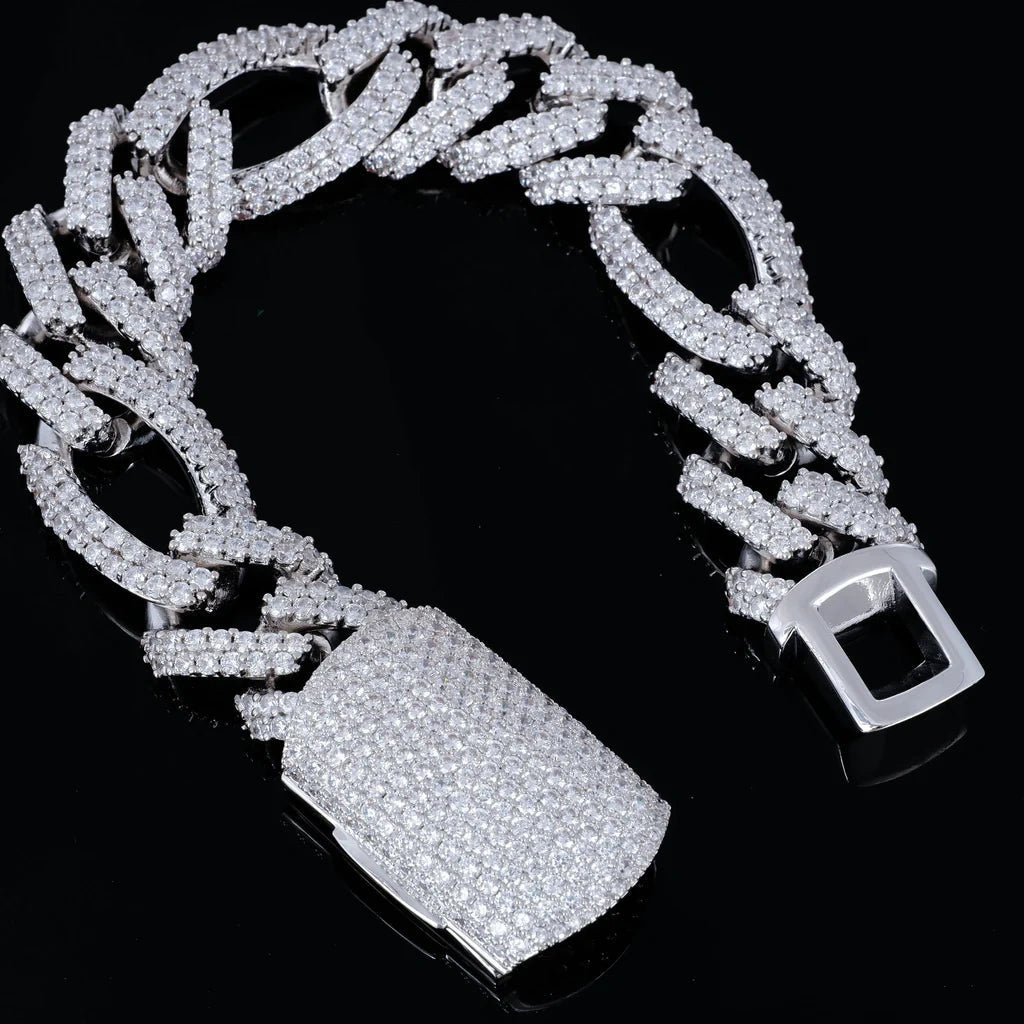 19mm Iced Figaro Bracelet - TONGSHOP / instagram / recommend