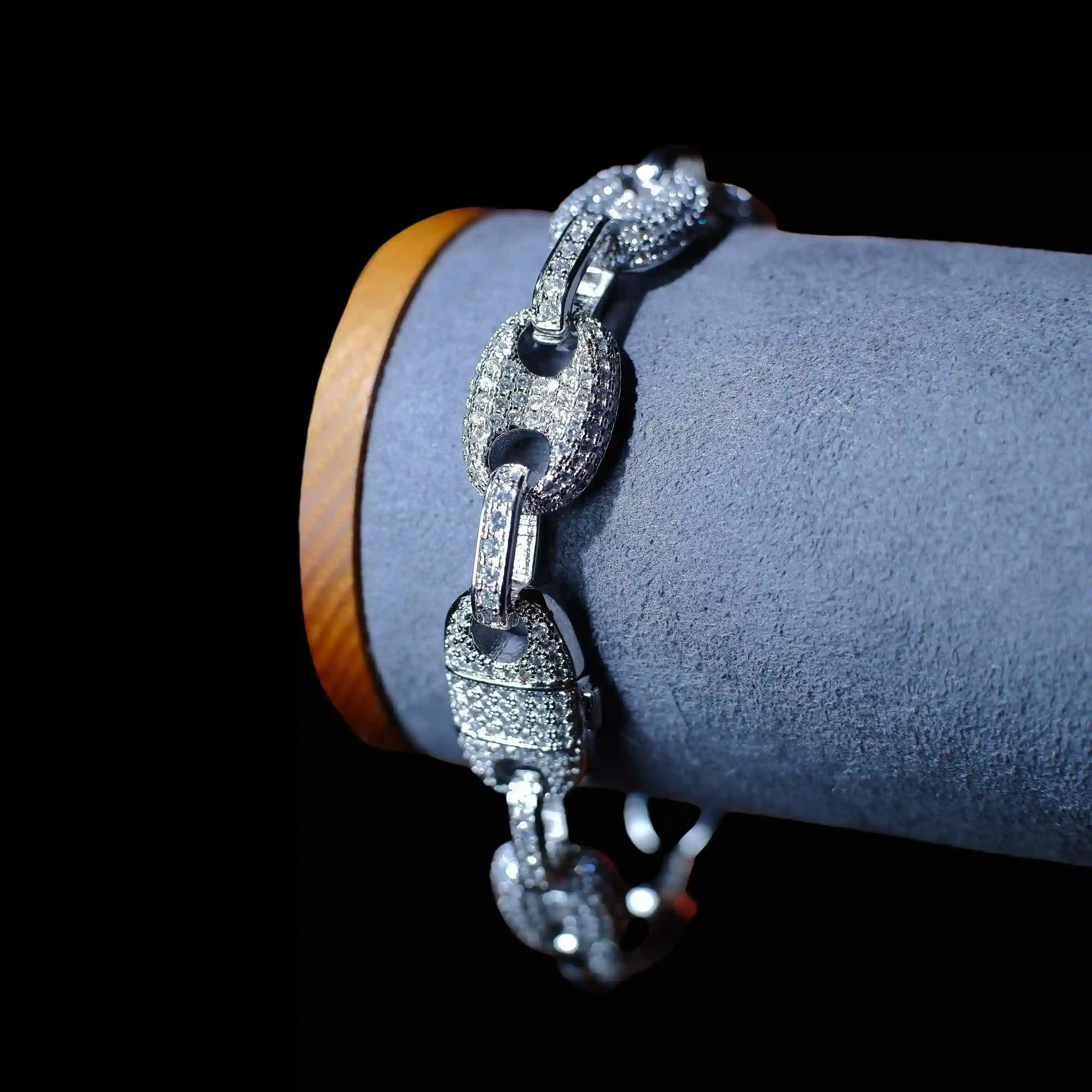 Solid Ice Coffee beans Link Bracelet - 10mm - TONGSHOP / instagram / recommend