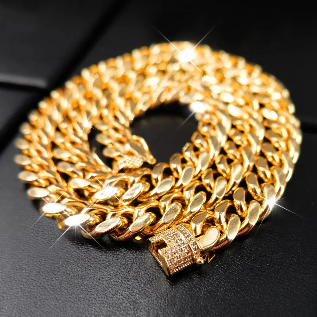 KUBA LIGĈENO EN FLAVA ORO PLAKITA -10MM