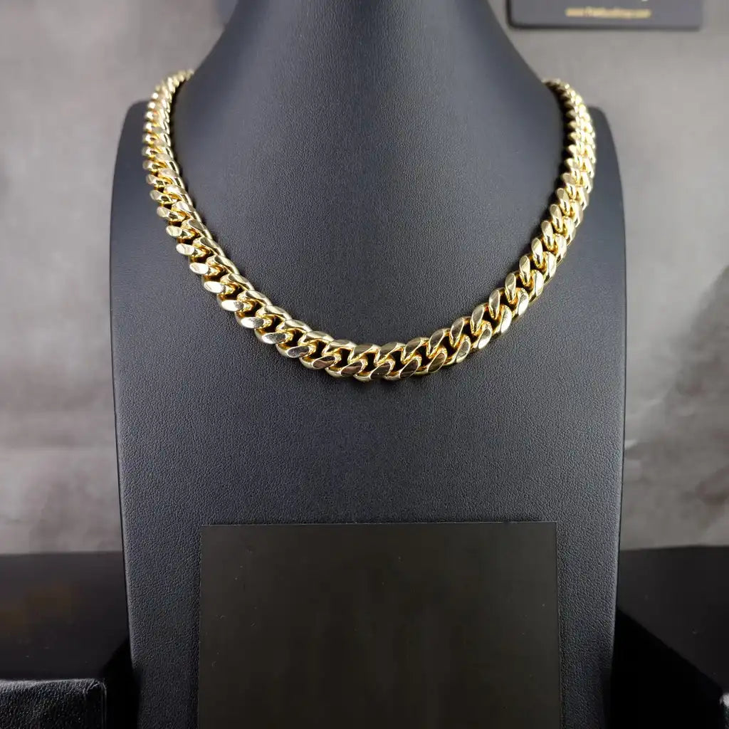 KUBA LIGĈENO EN FLAVA ORO PLAKITA -10MM