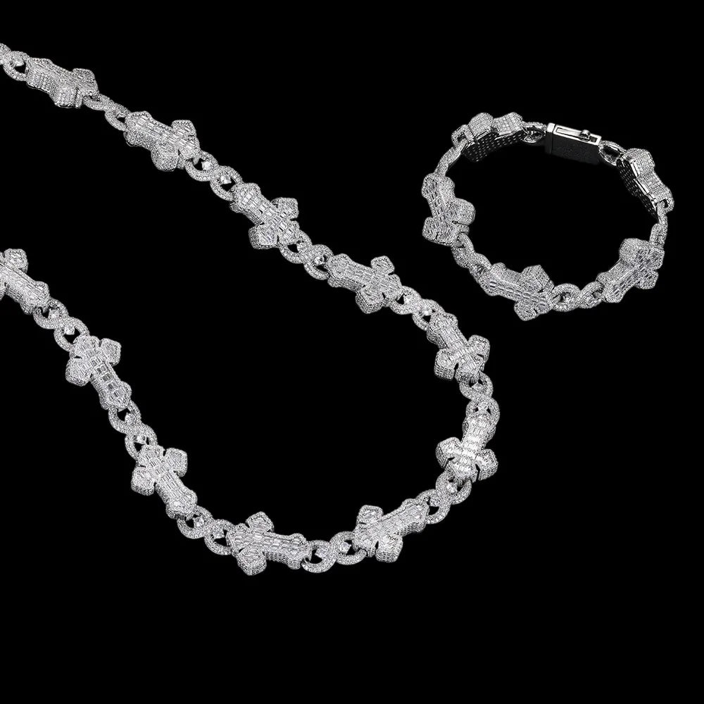 Diamond Cross Iced-Out Chain - 20mm