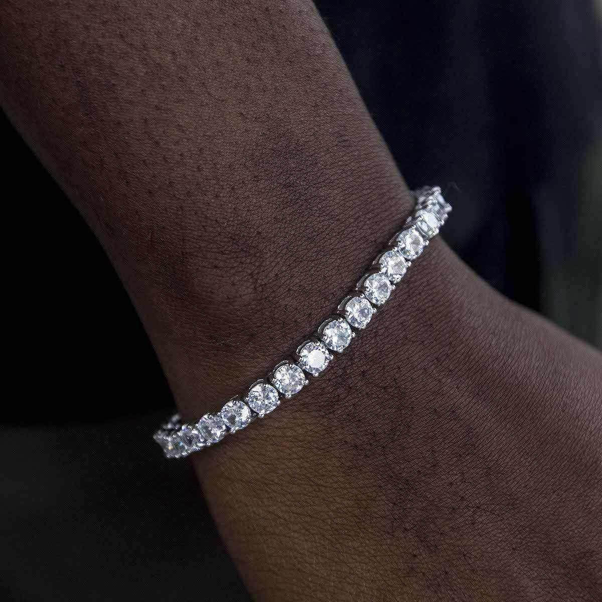 Diamond Tennis Bracelet in White Gold - 5mm - TONGSHOP / best sellers / bogo - data - info - test