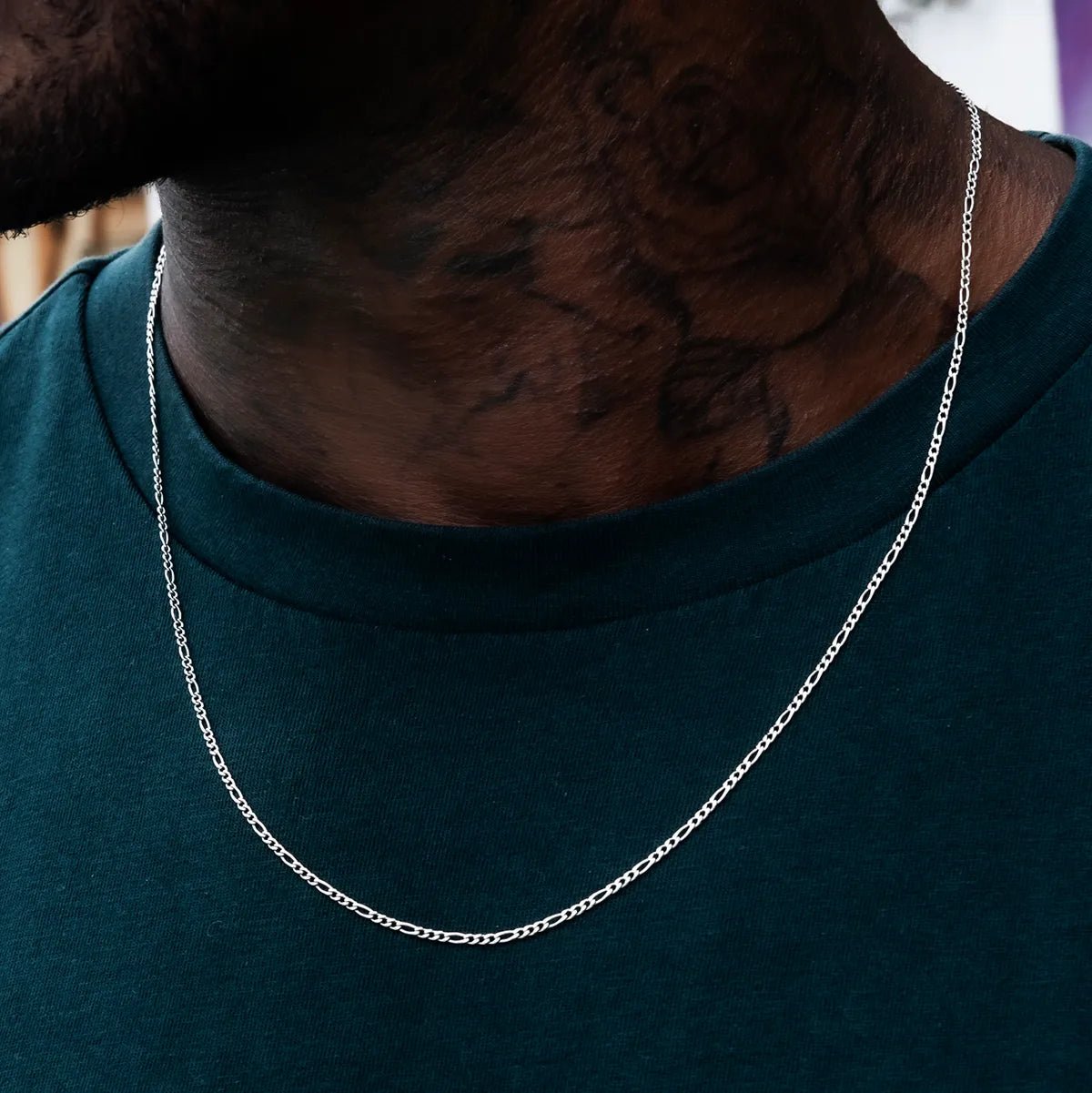 Figaro Chain in White Gold - 2mm - TONGSHOP / ab - price - original / bogo - data - info - test