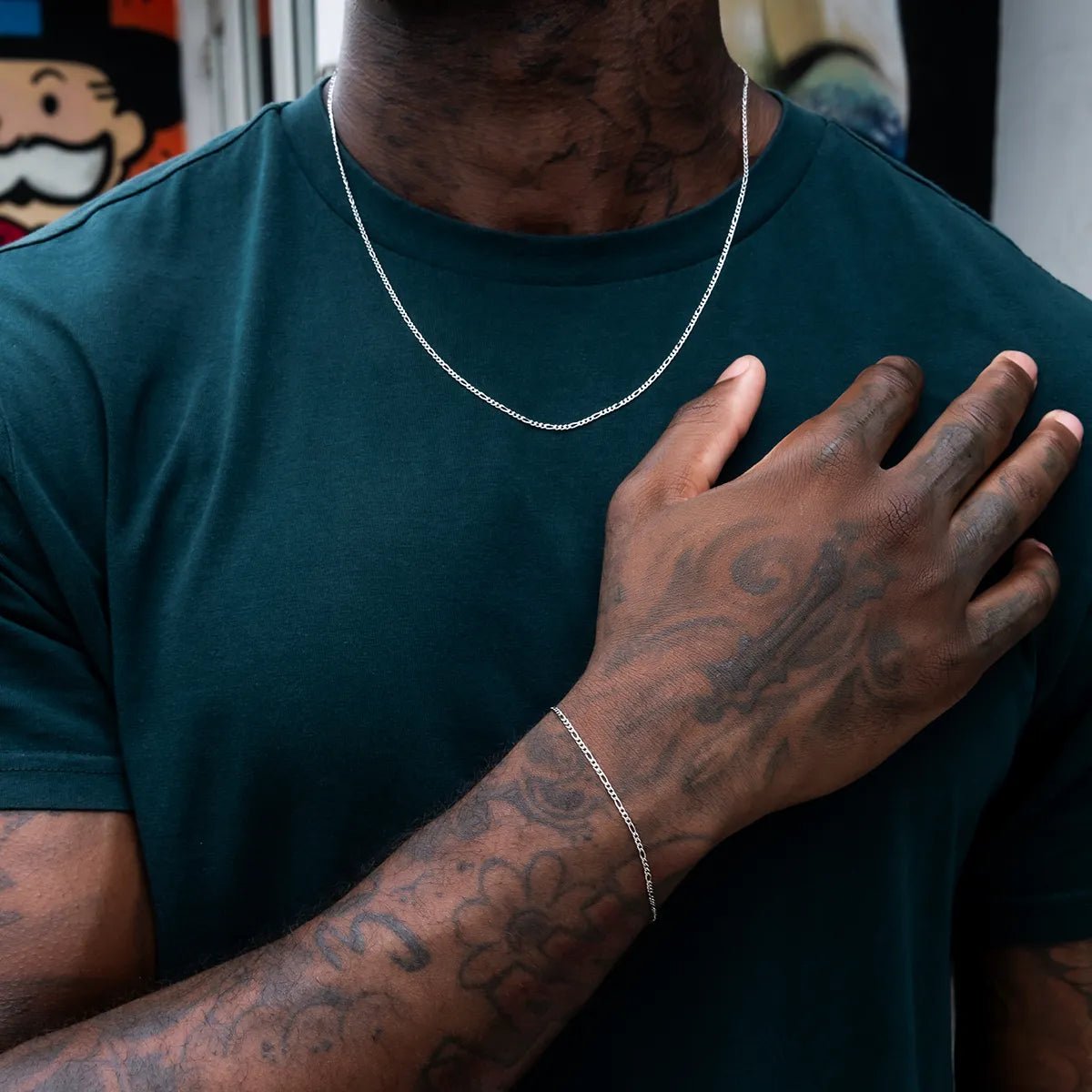 Figaro Chain in White Gold - 2mm - TONGSHOP / ab - price - original / bogo - data - info - test