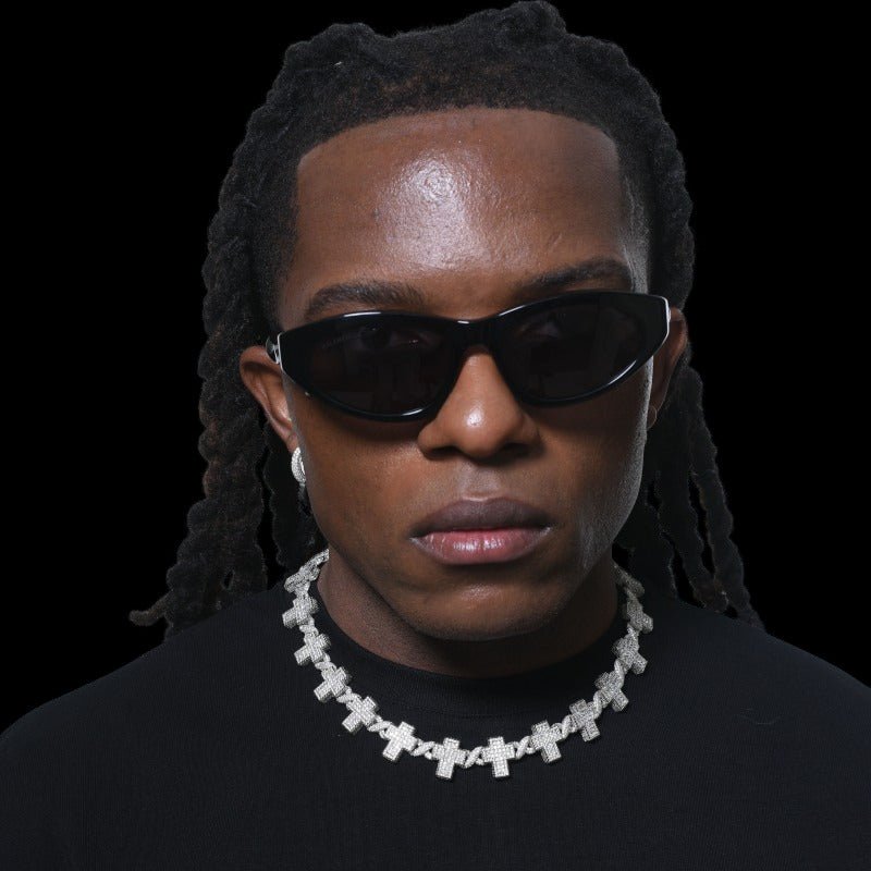 Ice Cross Cuban Chain - 18mm - TONGSHOP / Length:16 / Length:18