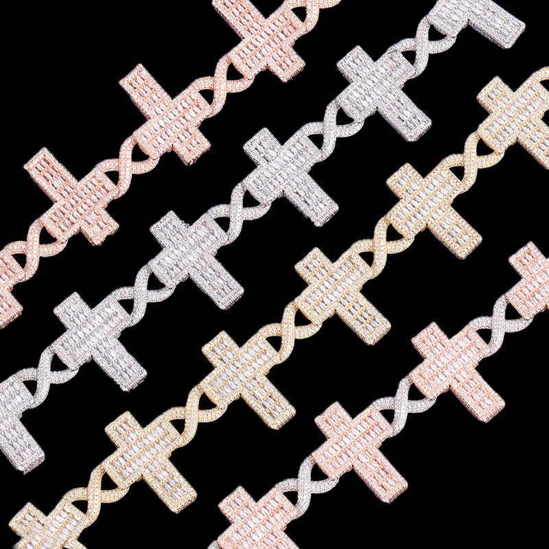 Ice Cross Cuban Chain - 18mm - TONGSHOP / Length:16 / Length:18