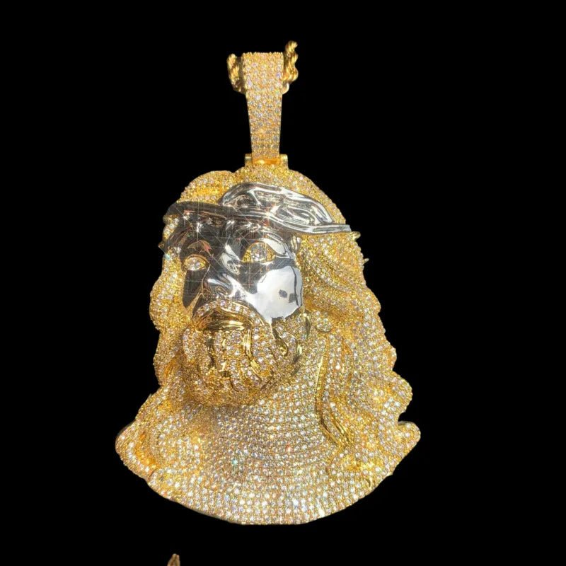 Ice Jesus Pendant - 65mm - TONGSHOP / Length:16 / Length:18