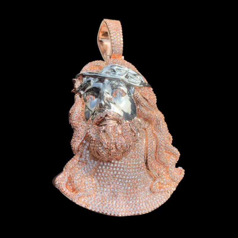 Ice Jesus Pendant - 65mm - TONGSHOP / Length:16 / Length:18