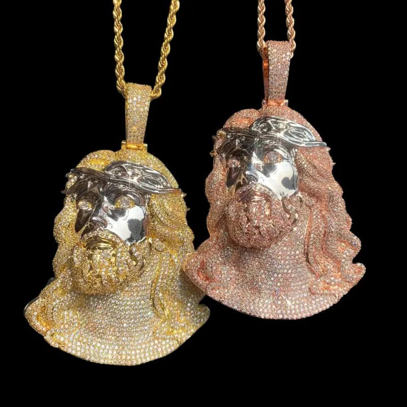 Ice Jesus Pendant - 65mm - TONGSHOP / Length:16 / Length:18