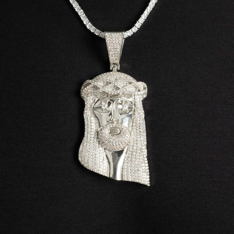 Large Ice Jesus Pendant - TONGSHOP / Length:18 / Length:20