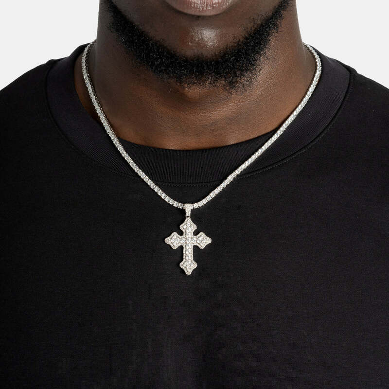 Medium Eternity Cross Pendant - TONGSHOP / Length:16 / Length:18