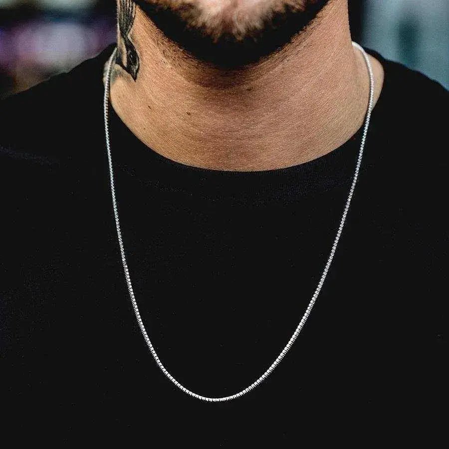 Micro Tennis Necklace in White Gold - TONGSHOP / 99 - bundles / ab - price - original