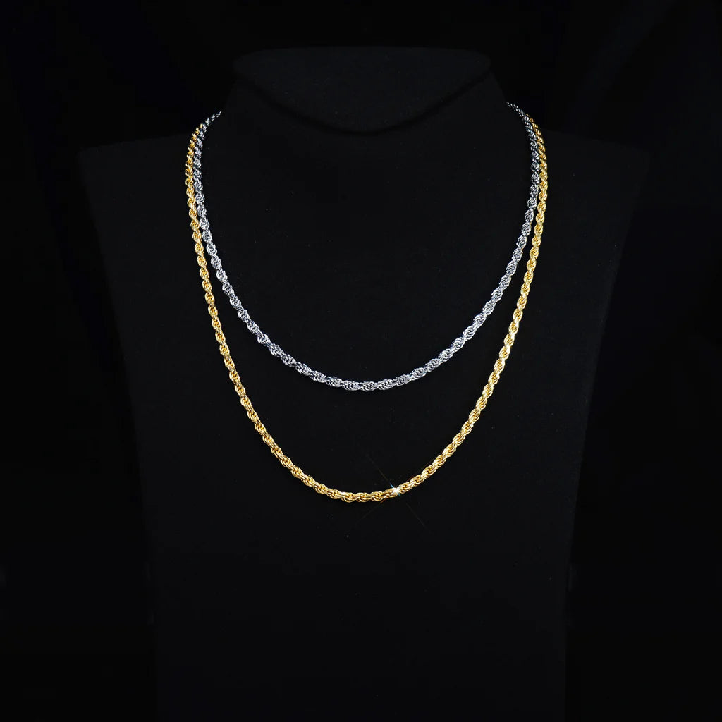 S925 Rope Twist Chain - 3mm