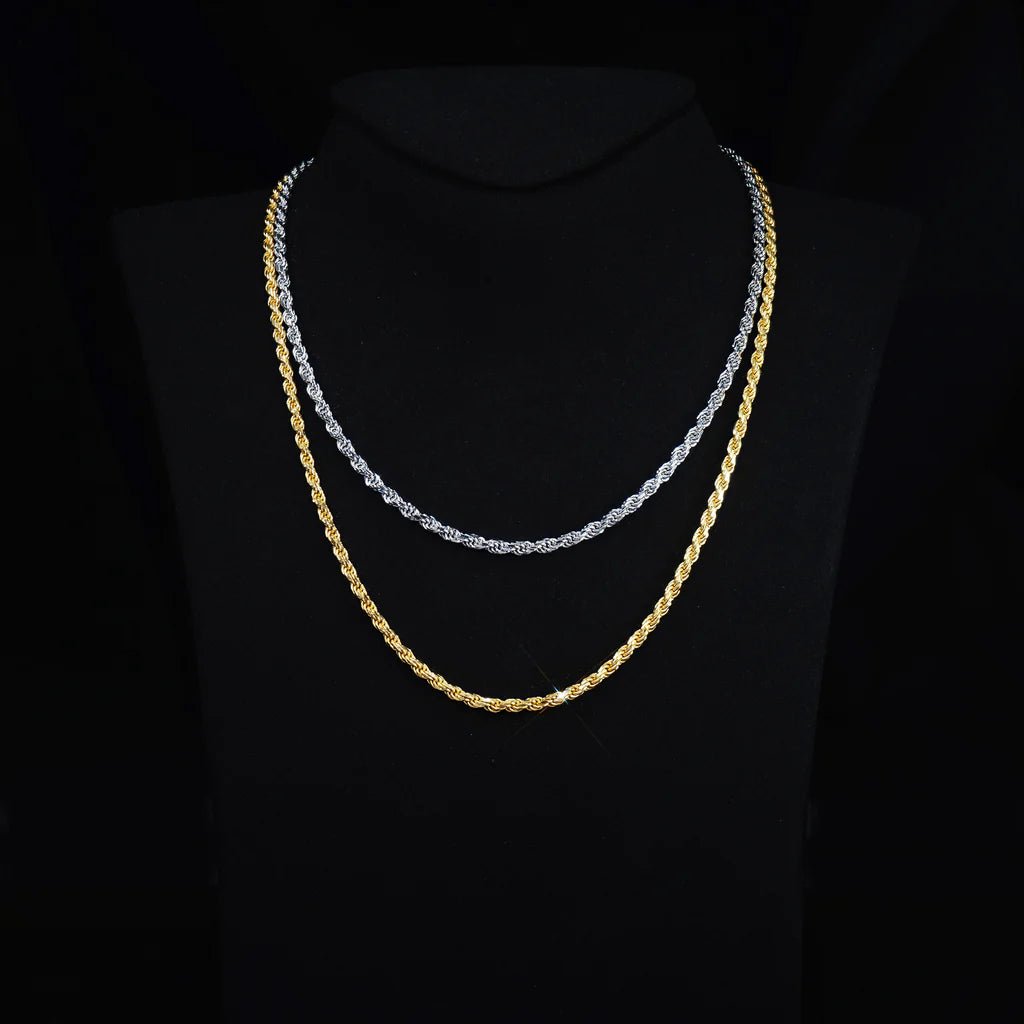 S925 Rope Twist Chain - 3mm - TONGSHOP / best sellers / Category:Chains