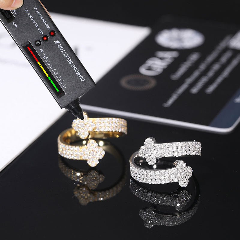 S925 VVS Moissanite Openable Men's Ring - TONGSHOP / /