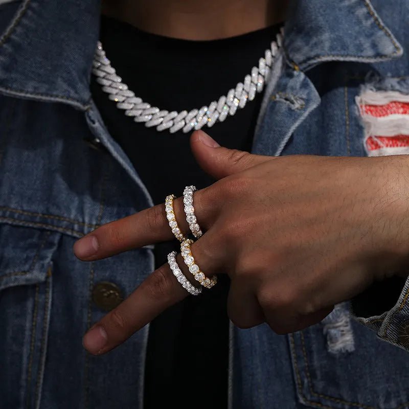 S925 VVS Moissanite Couple Ring - TONGSHOP / /