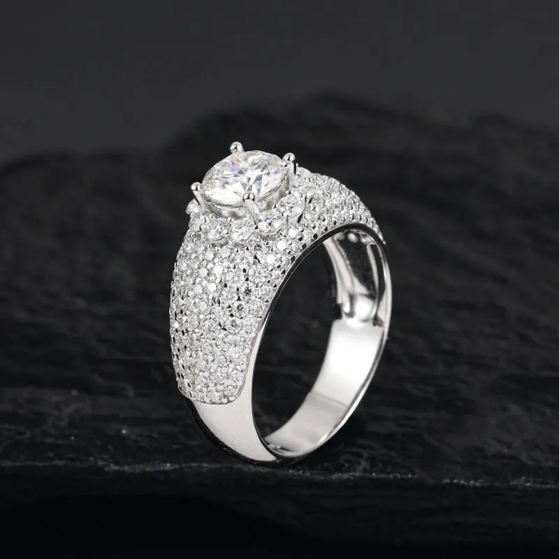 S925 VVS Moissanite Starry Ice Ring - TONGSHOP / /
