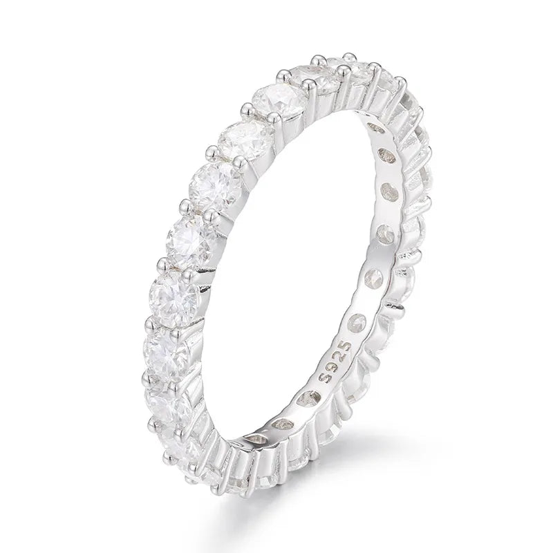 S925 VVS Moissanite ice Ring - 3mm - TONGSHOP / /