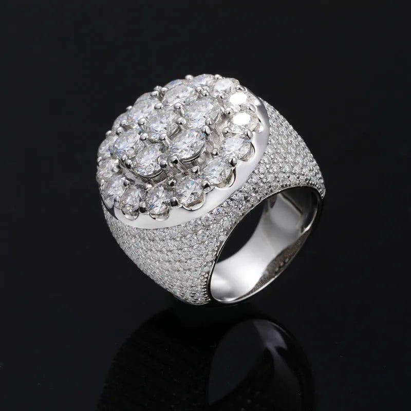 S925 VVS Moissanite Men's Inlaid Ring