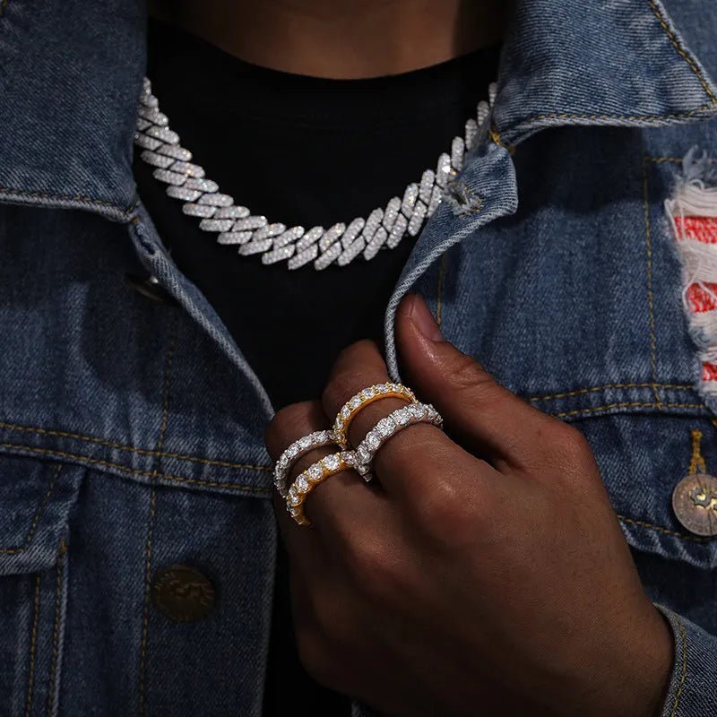 S925 VVS Moissanite Couple Ring - TONGSHOP / /