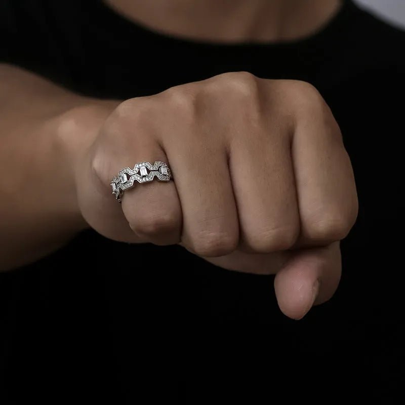 Iced Diamond Cuban Ring - TONGSHOP / /