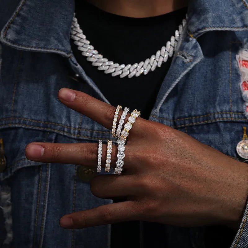 S925 VVS Moissanite Simple Ring - TONGSHOP / /