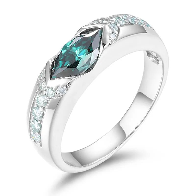 925 VVS Moissanite Green Horus Ring - TONGSHOP / /