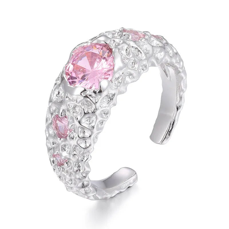 925 VVS Moissanite Colored Ring - TONGSHOP / /