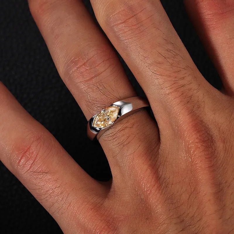 S925 VVS Moissanite Horus Openable Ring - TONGSHOP / /