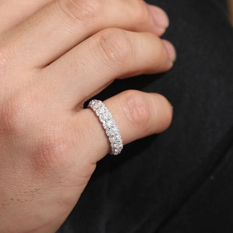 S925 VVS Moissanite Hip - Hop Rock Candy Ring - TONGSHOP / /