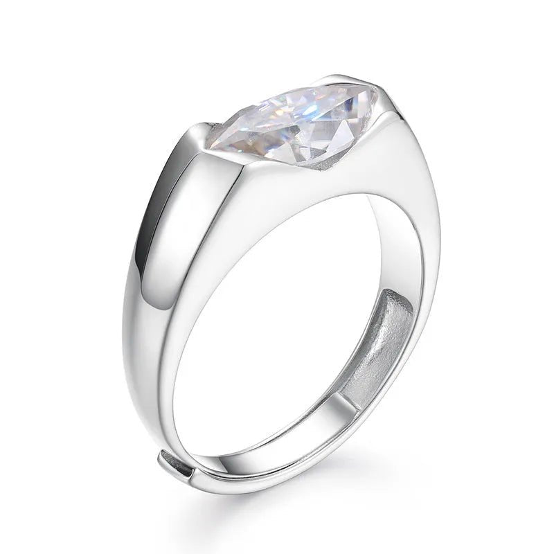 S925 VVS Moissanite Horus Openable Ring - TONGSHOP / /