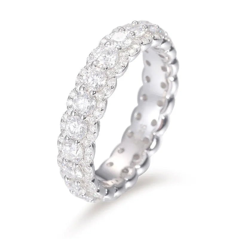 S925 VVS Moissanite Hip - Hop Rock Candy Ring - TONGSHOP / /