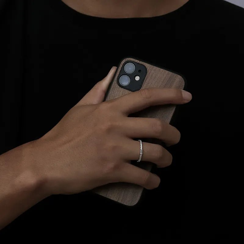 S925 VVS Rectangular Couple Ring - TONGSHOP / /