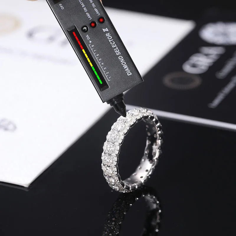 S925 VVS Moissanite Hip - Hop Rock Candy Ring - TONGSHOP / /