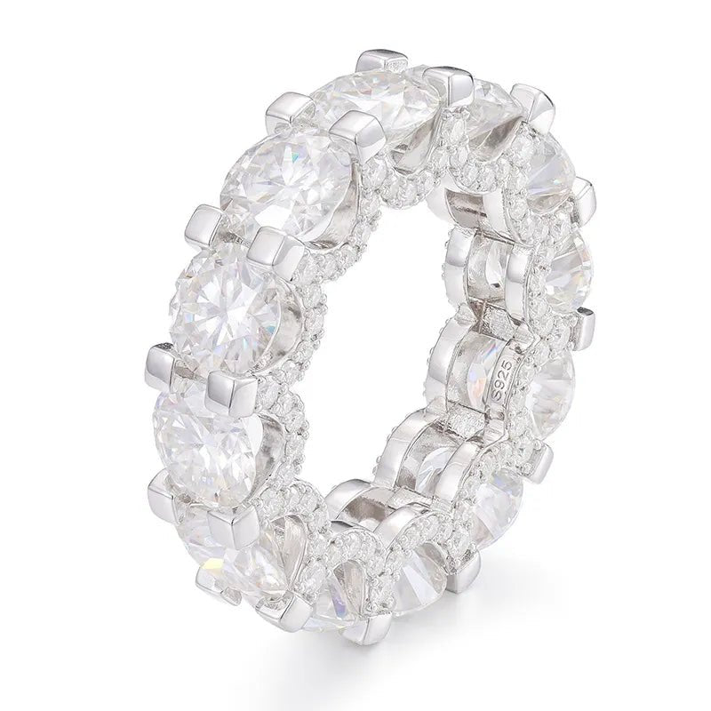 S925 VVS Moissanite Hip Hop Diamond Ring - TONGSHOP / /