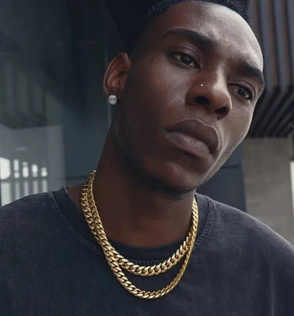 Cuban Chain Vegan Chain Necklace in 18K Gold - TONGSHOP