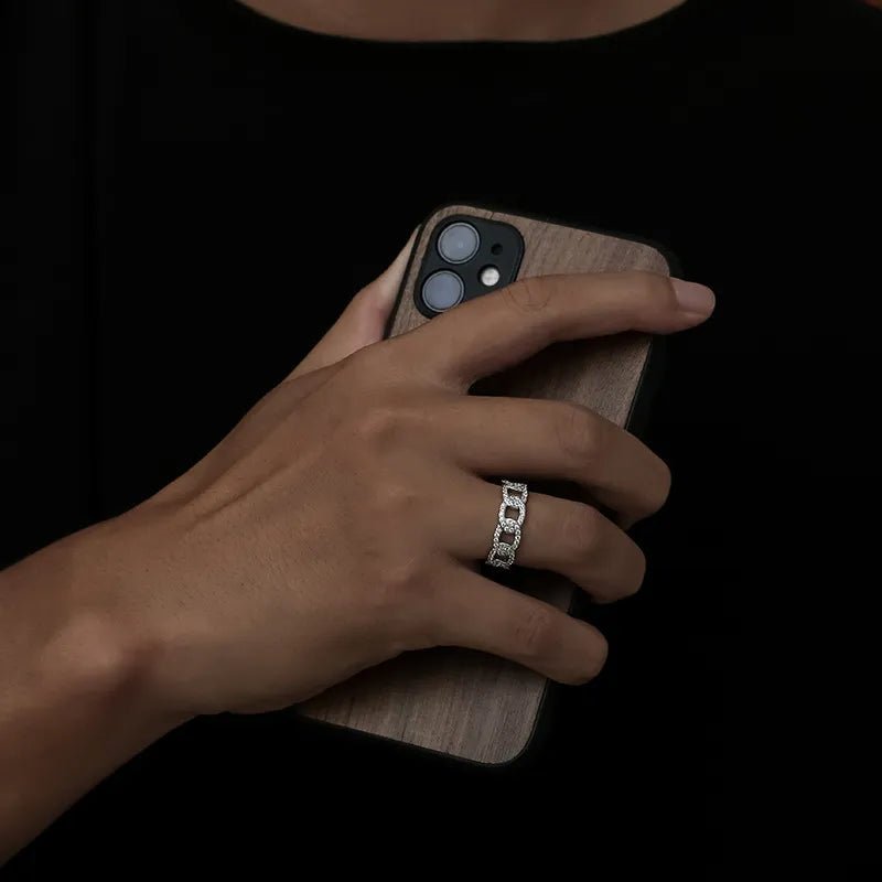 18K Gold Plated Cuban Ring - TONGSHOP / /