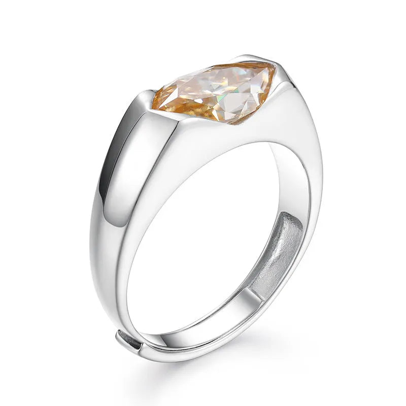 S925 VVS Moissanite Horus Openable Luxury Ring