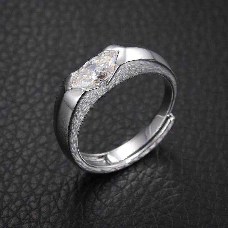 S925 VVS Moissanite Horus Openable Luxury Ring