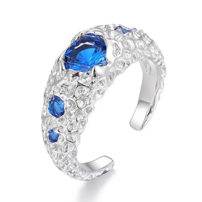 925 VVS Moissanite Colored Ring - TONGSHOP / /