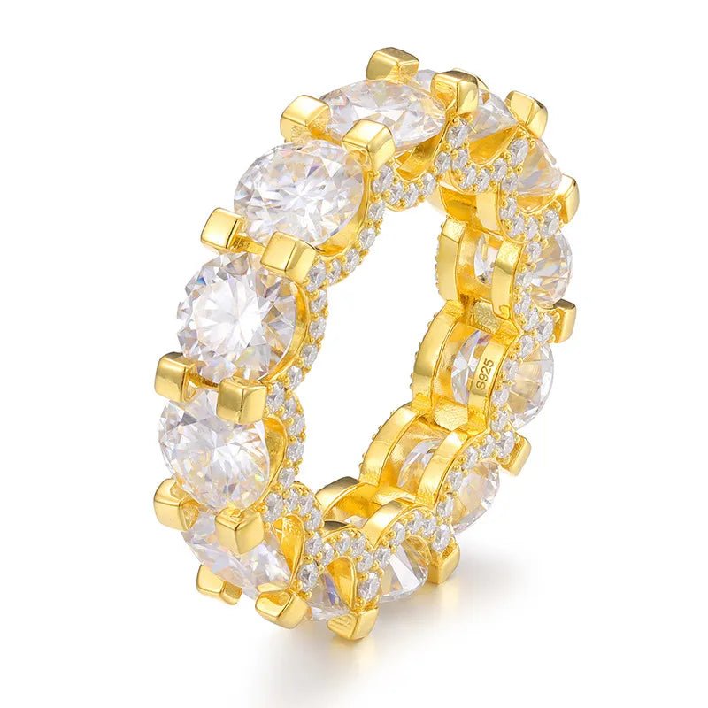 S925 VVS Moissanite Hip Hop Diamond Ring - TONGSHOP / /