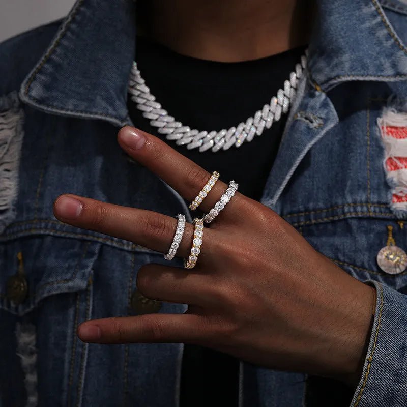 S925 VVS Moissanite Couple Ring - TONGSHOP / /