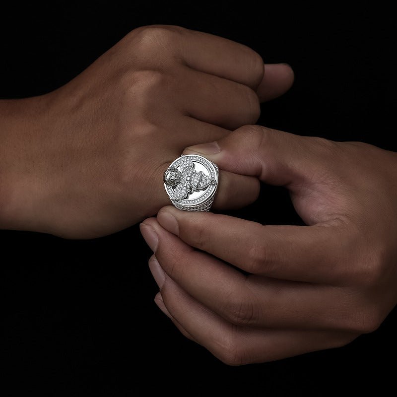 18K Gold Plated Little Angel Men's Ring - TONGSHOP / /