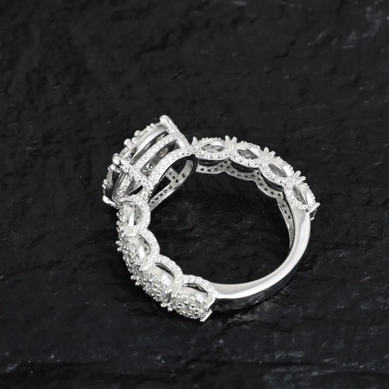 S925 VVS Moissanite Rock Candy Ring