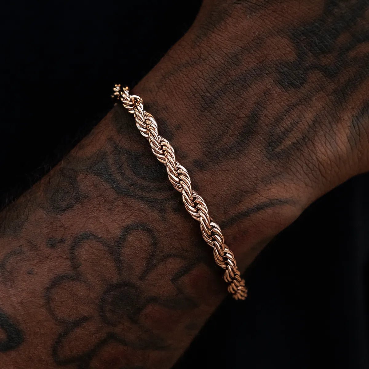 Rope Bracelet in Rose Gold - 6mm - TONGSHOP / bogo - eligible - product / Category:Bracelets